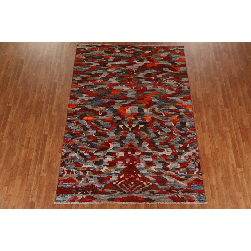 Tapis abstrait Gabbeh Kashkoli 7 x 10