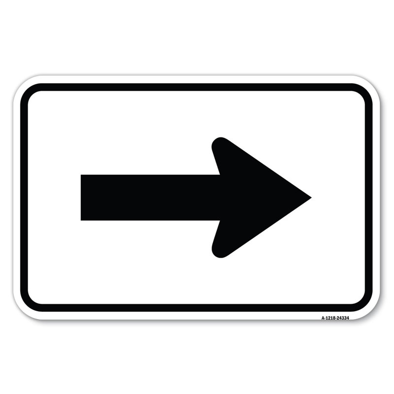 Flèche (symbole) / 24334, H 12 po x l 18 po x P 1 po