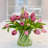 Tulip Arrangement in Vase-2073582387