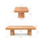 Ensemble de table de salle à manger extensible 6 pièces avec banc extensible et chaise de salle à manger