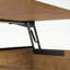 Table basse carrée avec rangement réglable