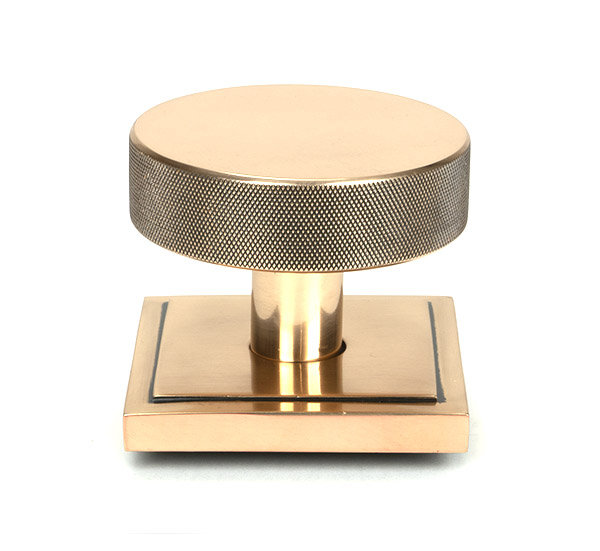 Brompton Single Dummy Door Knob , Polished Bronze