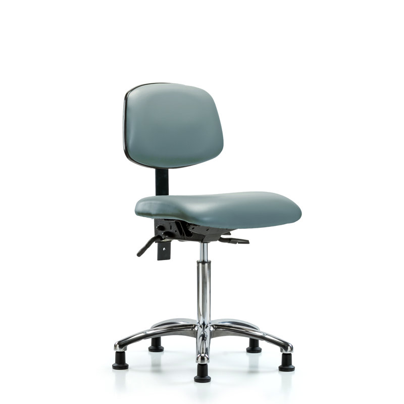 Latravia Vinyl Task Chair, No, Grayish Blue