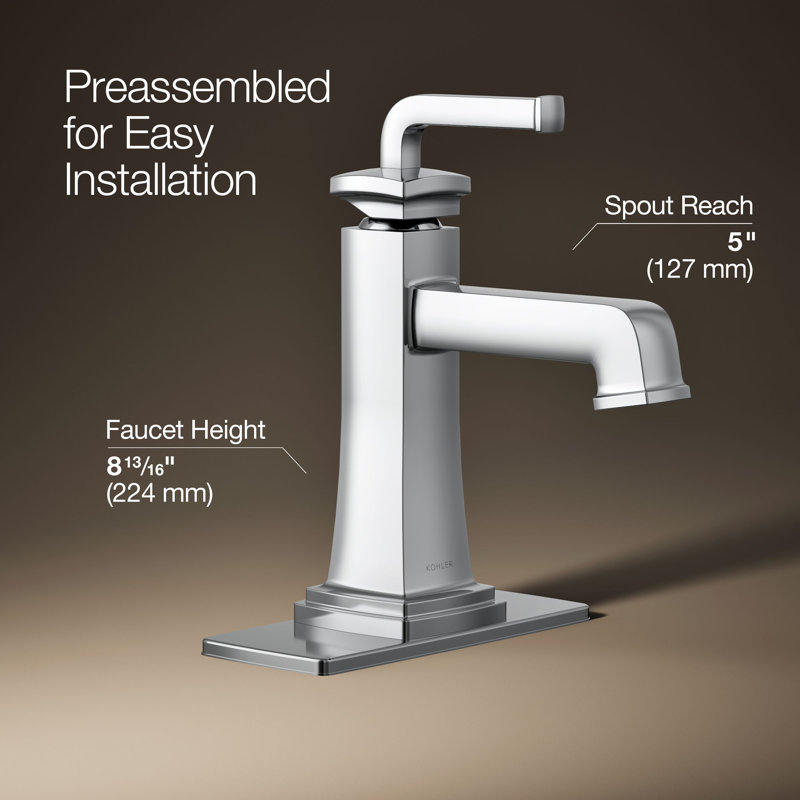 Riff Single-Handle Bathroom Sink Faucet, Polished Chrome