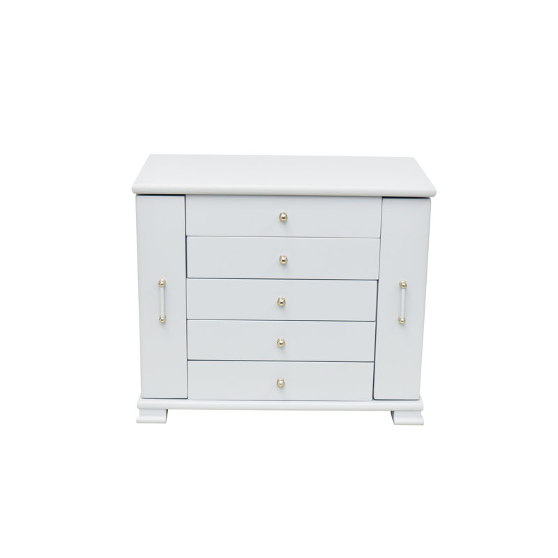 Wood Jewellery Box +, Grey
