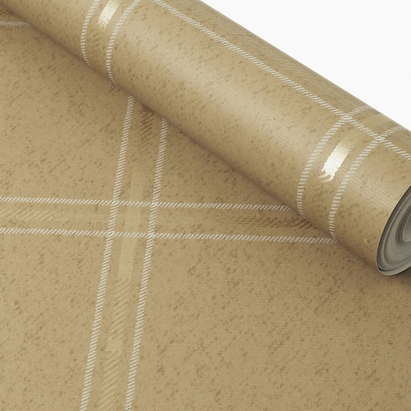 Rouleau à carreaux classique, Beige