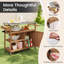 Solid Wood Bar Cart