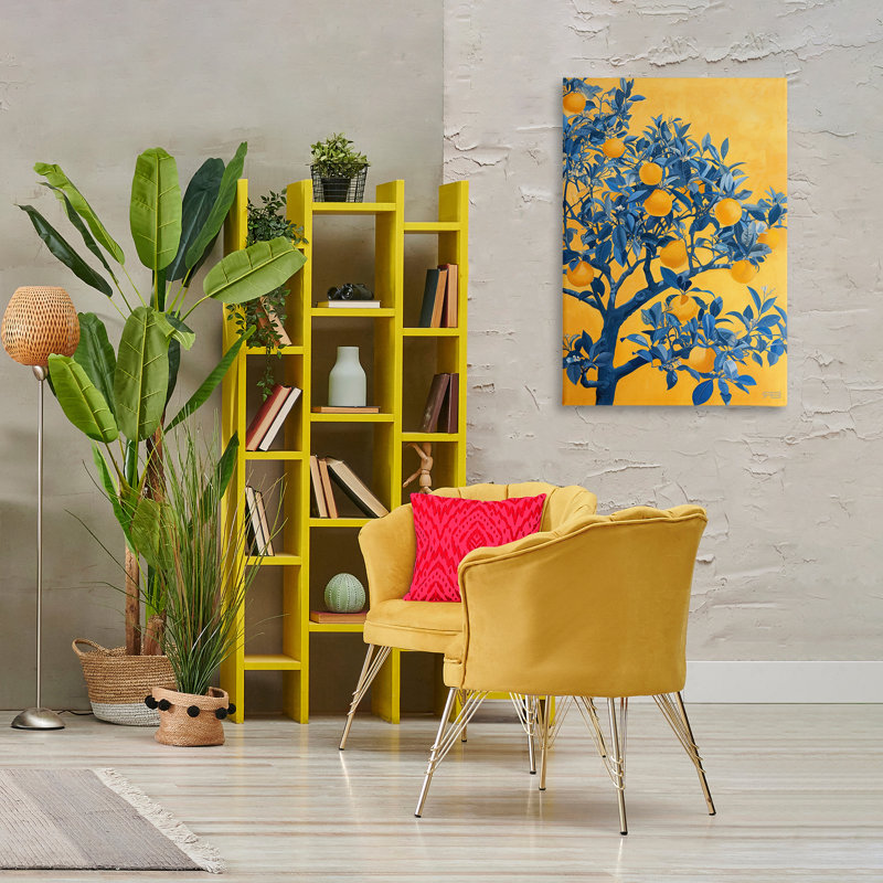 «Lemon Tree on Orange» par RB, H 36 po x l 24 po