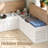 L-Shaped Corner Shoe Bench With Large Capacity Storage & Optional Cushions in Multiple Colors-613244343