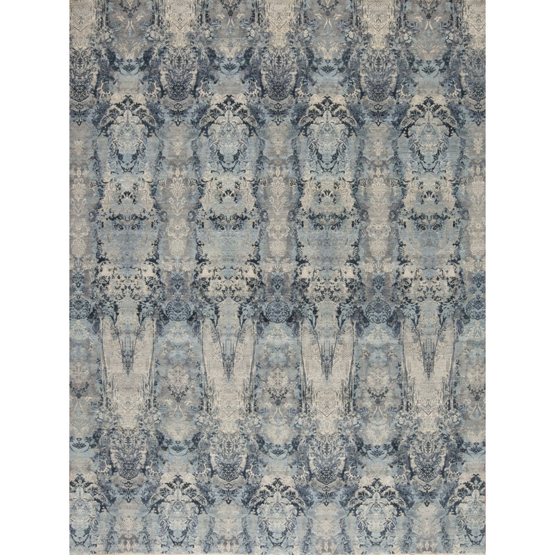 Serendipity Hand Knotted Wool Area Rug, Rectangle 8' x 10'