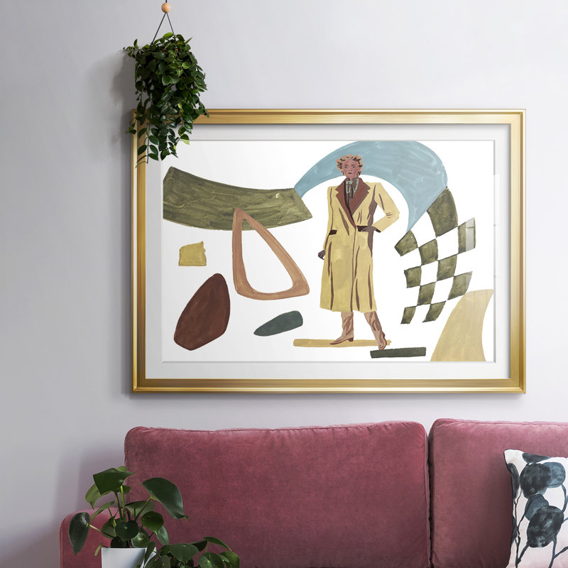 Vintage Vibes III, reproduction encadrée sur papier, Or, H 27 po x l 39 po x P 1,5 po