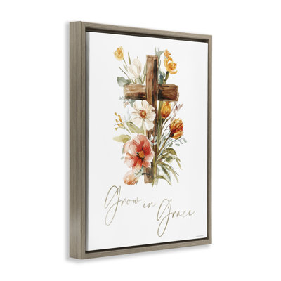 Grow In Grace Cross Floating Frame, design by Svetlana Aleynikova