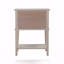 Élégante table de chevet contemporaine beige-30709182