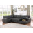 Upholstered L-Shaped Sectional Left Hand Facing-658920206