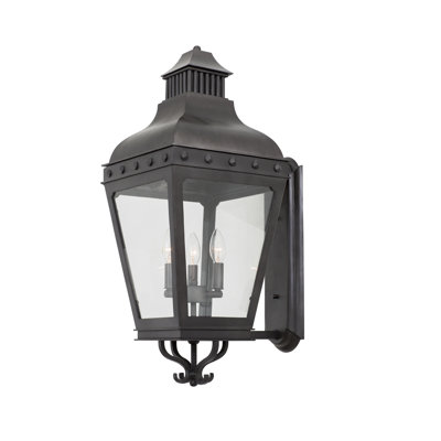 Winchester Outdoor 3 LT Aged Iron Wall Sconce Kalco