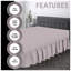 Premium Cotton Blend Plain Dyed Valance Sheet | Soft Durable and Breathable Luxury Bed Sheet for Ultimate Comfort-35991541-35991553