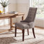 Chaise d'appoint rembourrée en bois manufacturé et massif Gailord-111694887