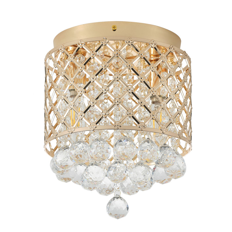 2-lamp Gold Adjustable Iron Ceiling Light