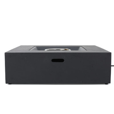 Darker Grey Fire Table Tank - 50,000 Propane Gas Pit, No Assembly Dark Outdoor Tank, Required