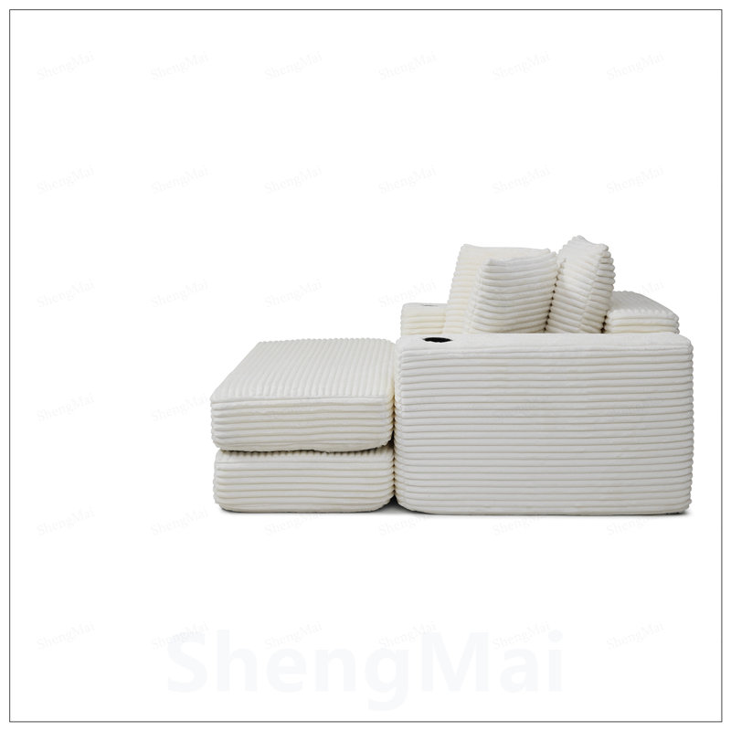 Canapé-lit modulaire 3-en-1 Boneless, Beige