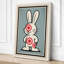 Graphic Rabbit Retro - Wrapped Canvas-1845056752-1845056753
