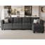 Canapé modulaire modulaire rembourré en polyester Ashbury Hunsicker-688202803