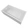 Whitehaus Collection 60" x 30" Alcove Soaking Bathtubs With Drain Hole Options