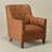 29.5'' W Top-Grain Genuine Leather Upholstered Armchair-1233655011