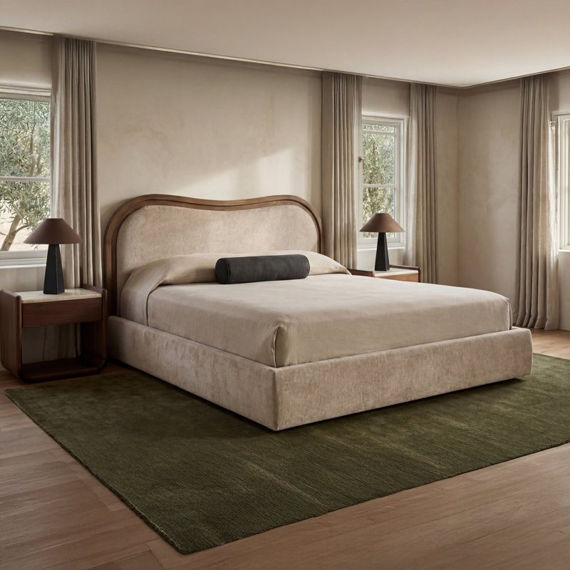 Grand lit Chon avoine, White, Queen