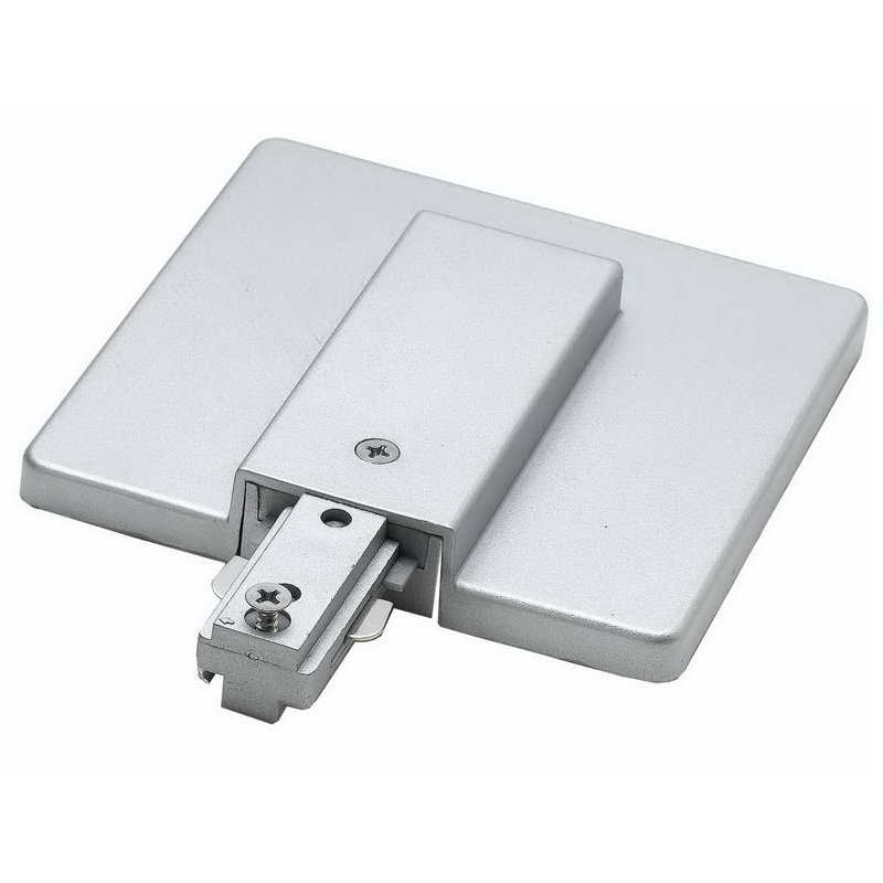 Live End Outlet Box Cover Lighting Kit, Brushed Steel