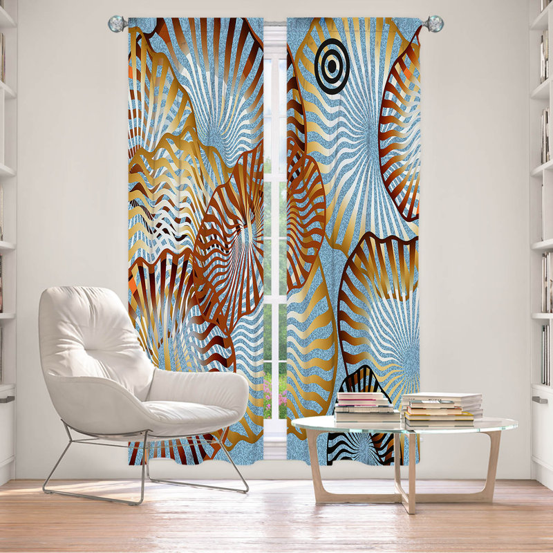 Paire de rideaux obscurcissant en polyester Rovelli, L 20 po x L 82 po