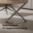 Solid wood office desk with X-shaped frame-13883458