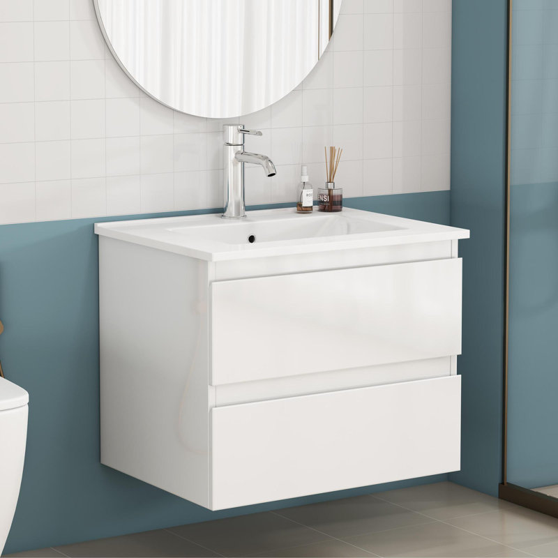 Meuble-lavabo de salle de bain avec lavabo, 24"
