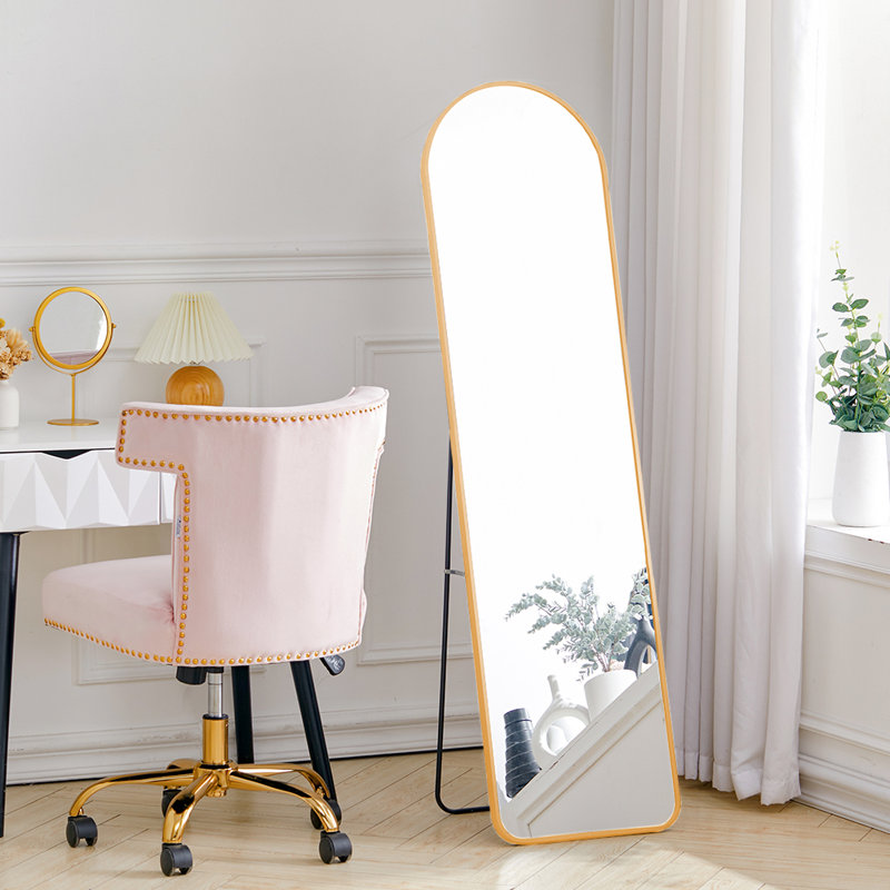 Lourinda Metal Framed Full Length Mirror, Gold, 150 cm H x 40 cm W