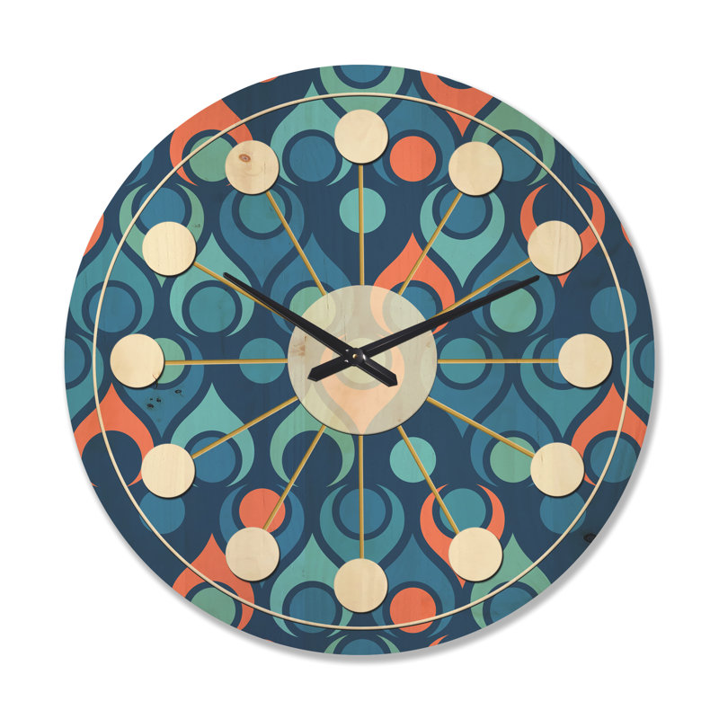 Horloge murale abstraite, Grand
