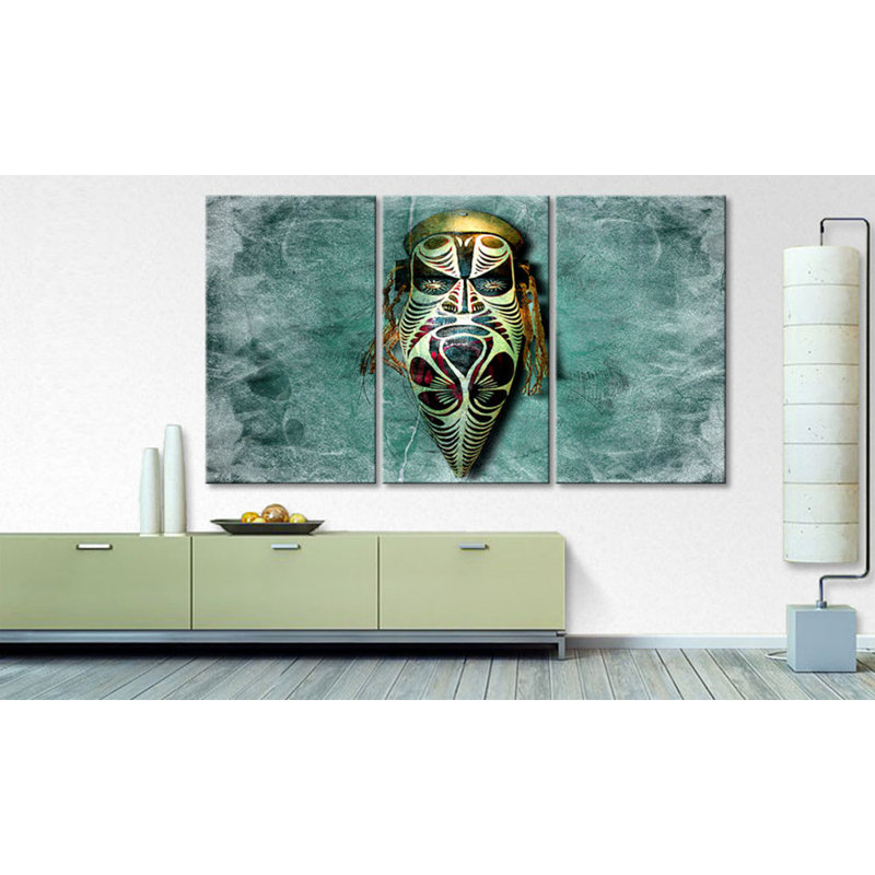 African Style - Wrapped Canvas Print, 100 cm H x 180 cm W, 3-piece canvas set