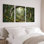 Forêt, art sur toile tendue sur toile, ensemble de 3 reproductions de peinture à l'huile pour salon