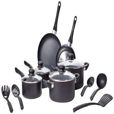 15 - Piece Non-Stick Aluminum Cookware Set