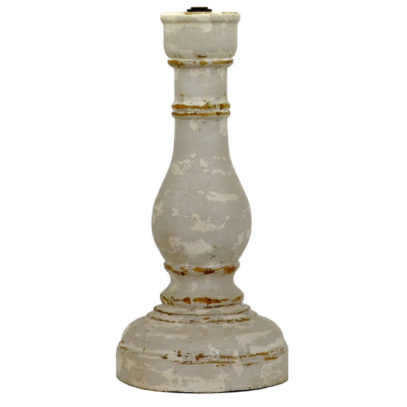 Winnie Table Lamp, Off White Distressing/Natural, Natural Gray