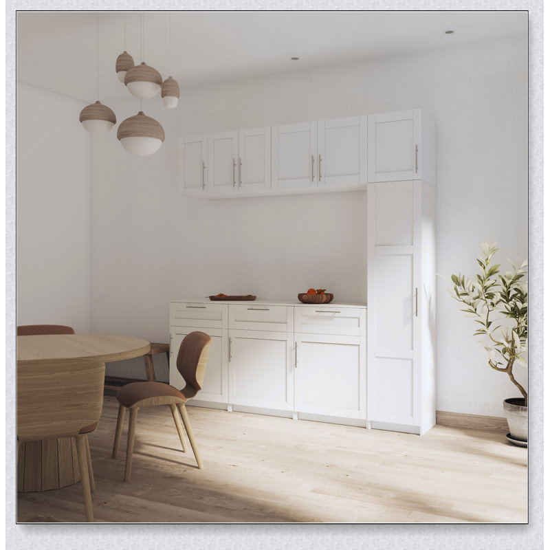 Stackable Wall Mounted Storage Cabinet, 15.75 "D x 35.43" W x 19.69 "H