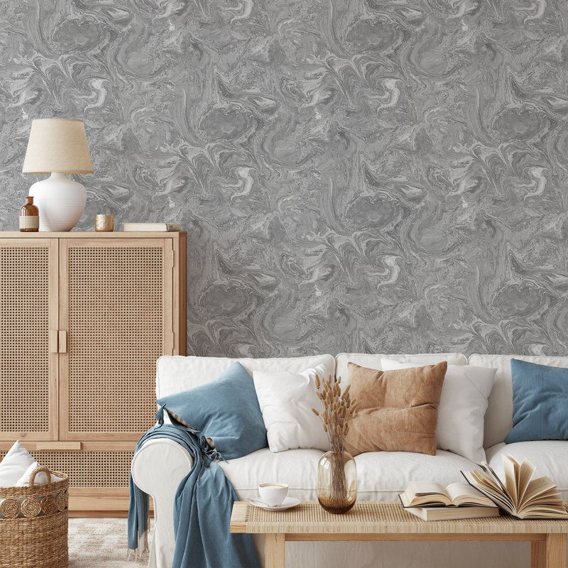 Matte Wallpaper Roll, Grey
