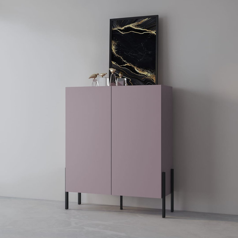 Shantal Highboard Accent Chest, Plum