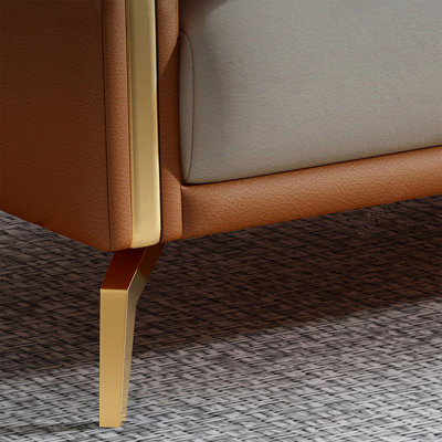 Orange Beige 100% Polyester Sofa cushion couch