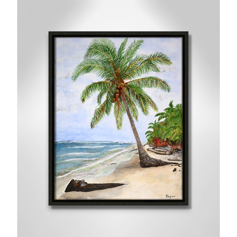 «Rashebia Paradise Print» par Mike Ragan pour, Espresso, H 15,5 po x l 12,5 po