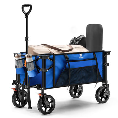 Heavy-Duty Folding Wagon Garden Carts