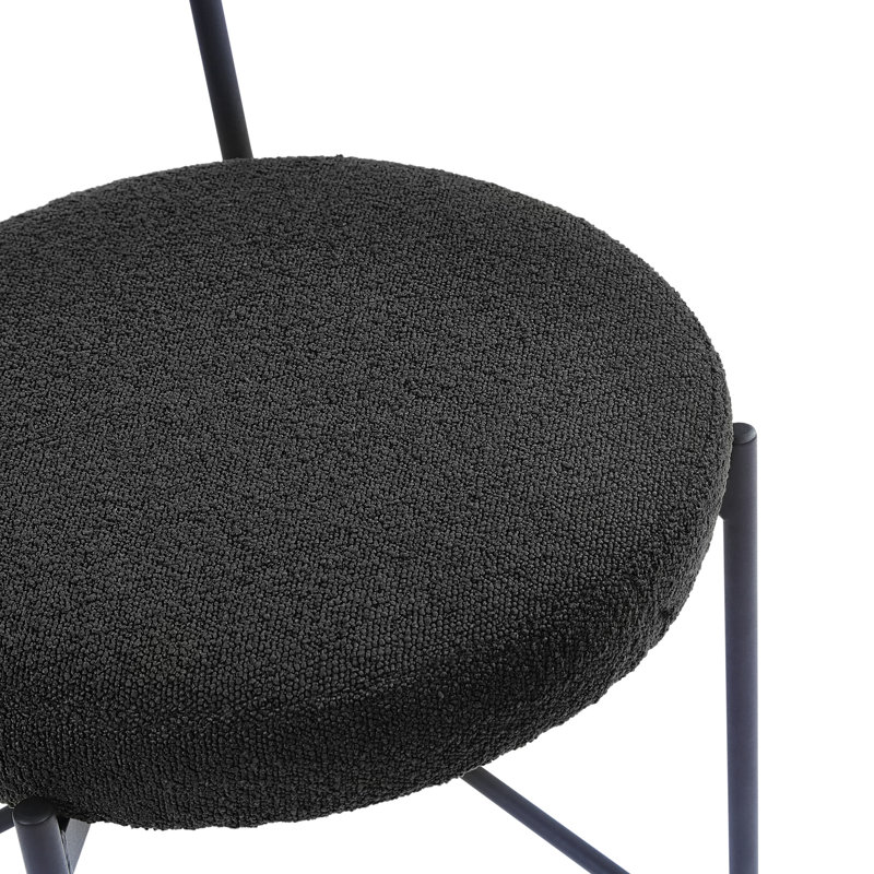 Chaise de salle à manger Carrera Carvalho, Noir