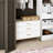 Portishead Small 3-Drawer Dresser with Bar Pull Handles, White & Gold