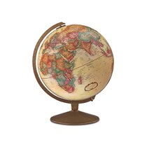 Globe Terrestre Décoratif Rotatif à 720° de Style Vintage Couleur