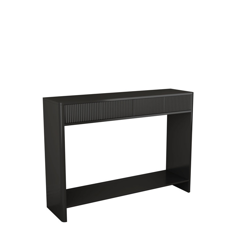 Mukades 43.3'' Console Table, Black