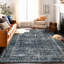 Tapis transitionnel bohémien délavé et antidérapant-556541449